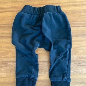 Little Bipsy Black Joggers 6-12 months